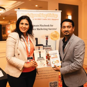 Book Launch at the Singapore digital marketing event.