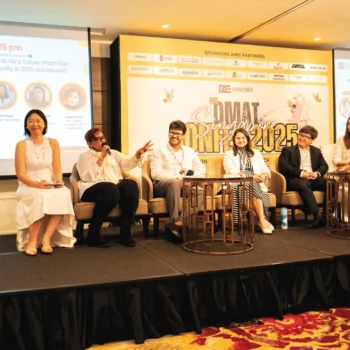Panel discussion with industry leaders at the Digital Marketing Conference 2025 in Singapore.