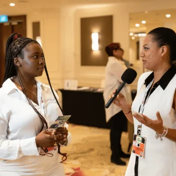 Engaged audience QNA session at the Singapore digital marketing event.