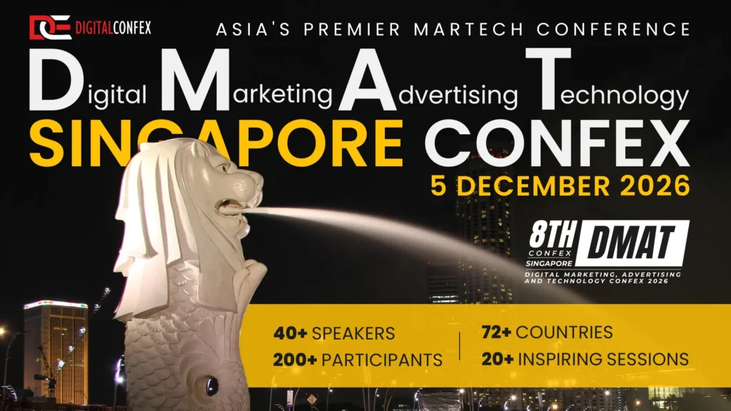 The 8th DMAT Confex (MarTech Summit) has been organising on 5 Dec at Holiday Inn Novena Singapore