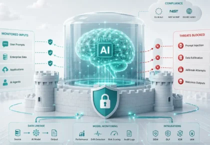 AI security platforms protecting enterprise AI models from cyber attacks