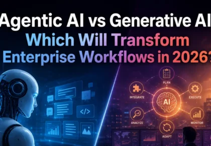 Agentic AI vs Generative AI Banner