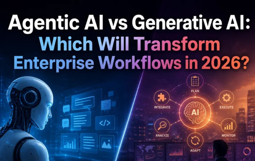 Agentic AI vs Generative AI Banner