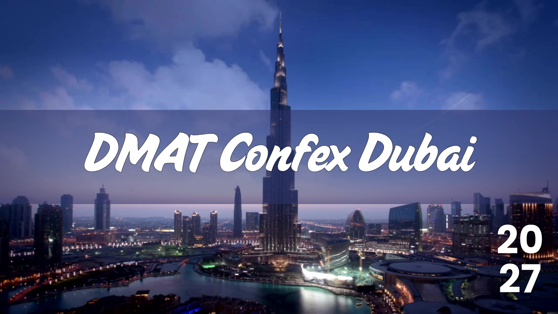 DMAT Confex Dubai 2027 Banner